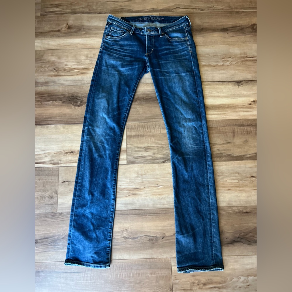 Citizens Of Humanity Blue Straight Jeans Classic Denim
